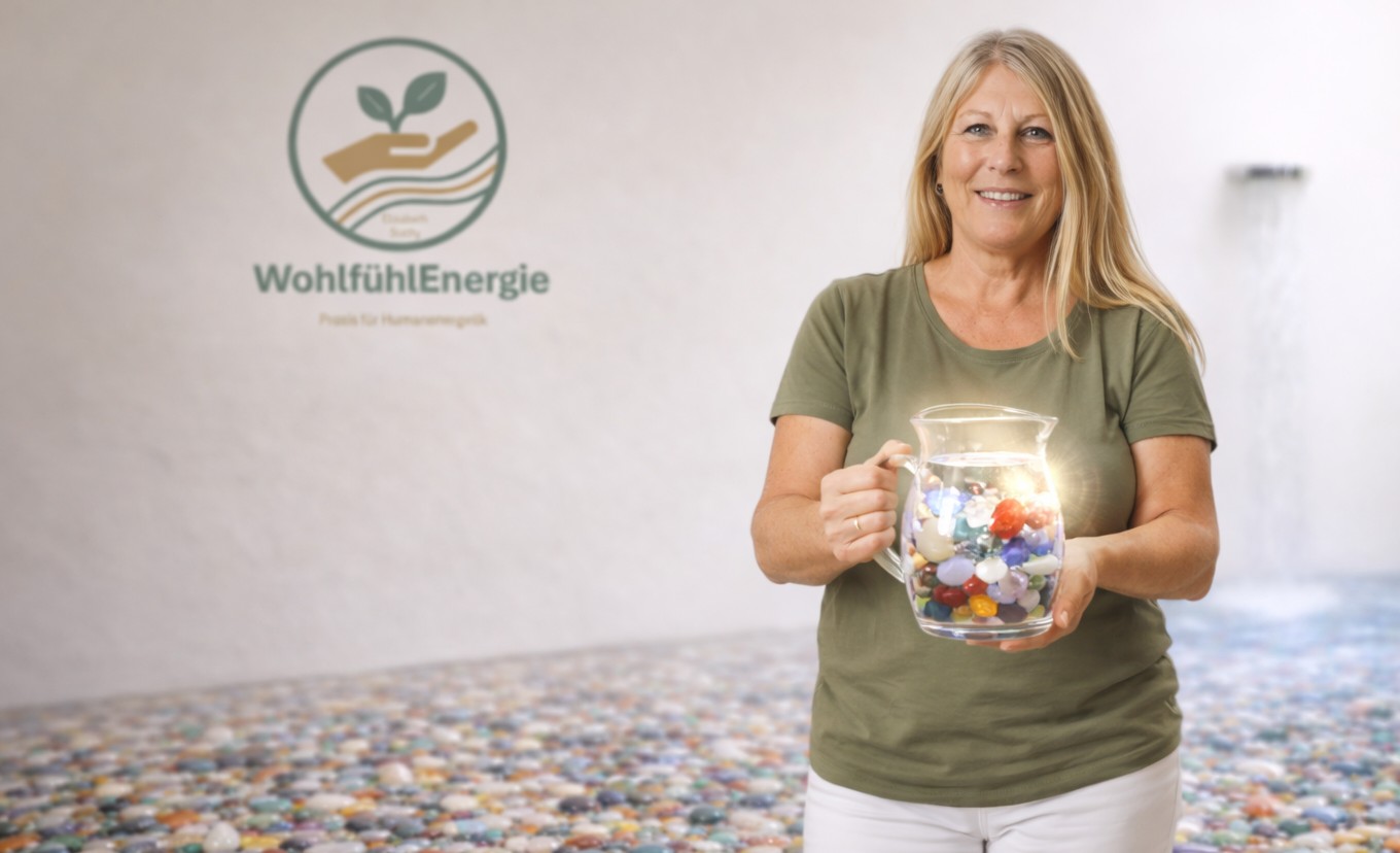 Energetikerin mit energetischen Wasser